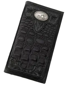 Cody James Men's Men'S Crocodile Embossed Rodeo Wallet - Cjafa23wt1blk