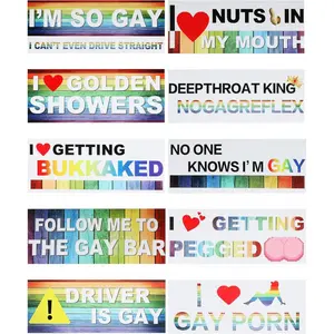 10Pcs Car Stickers,Magnetic Bumper Stickers,Car Accessories,Funny Bumper Sticker,Automotive Stickers,Reusable Bumper Stickers,Suitable for All Cars,Trucks,Motorcycles,Etc