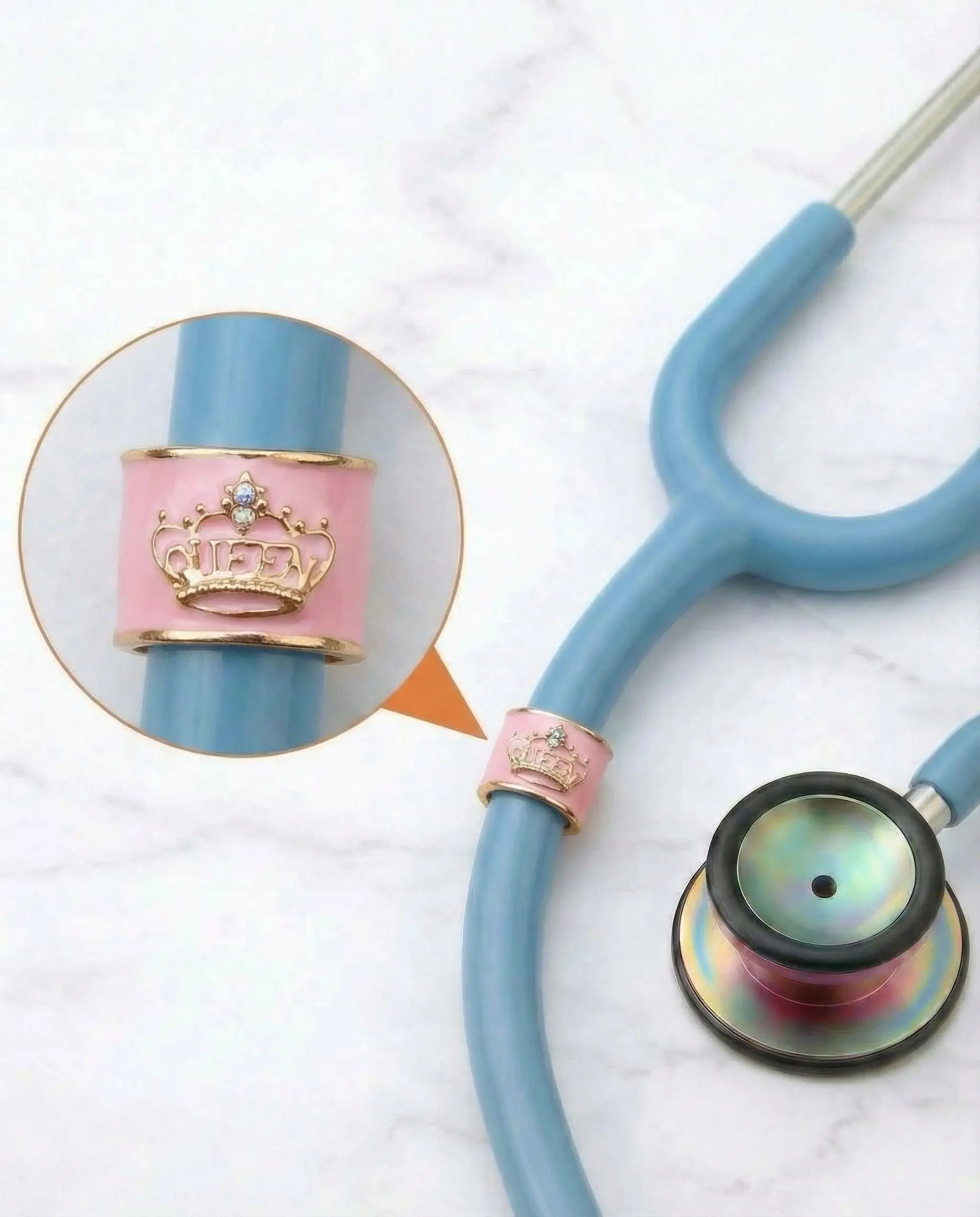 Queen Stethoscope Charm