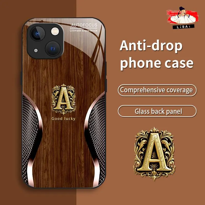 Suitable for [iPhone 13] New retro letter mobile phone case simple explosion-proof mobile phone case affordable anti-fall anti-fingerprint 995