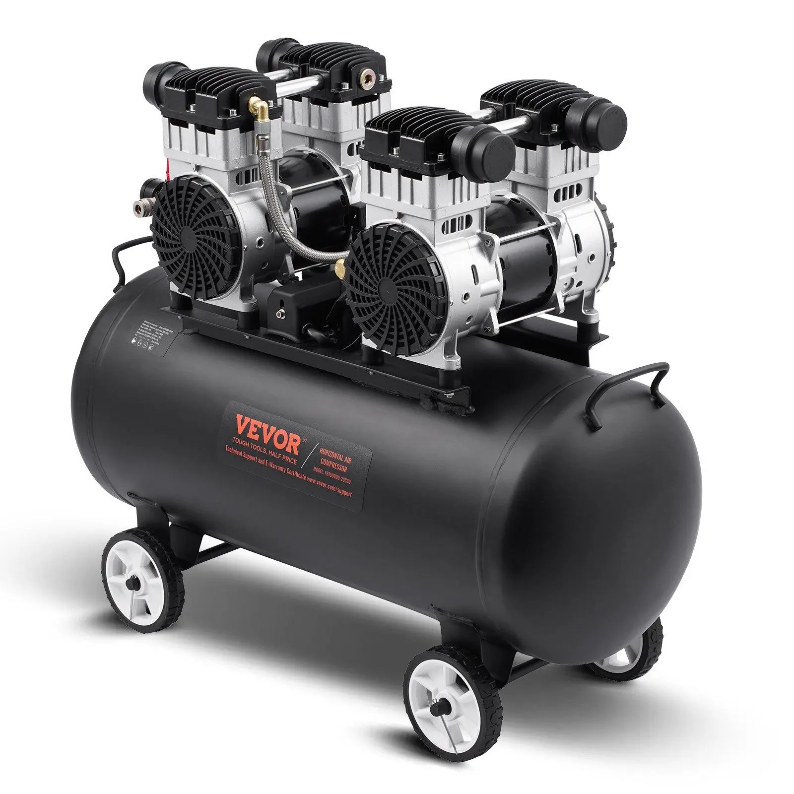【DealsForYouDays】VEVOR Air Compressor Compact Portable Oil Free Compressor 20 Gallon 90 PSI