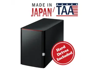 BUFFALO LinkStation SoHo 220 2-Bay Personal Cloud Office NAS 12TB (2x6TB) with Hard Drives Included