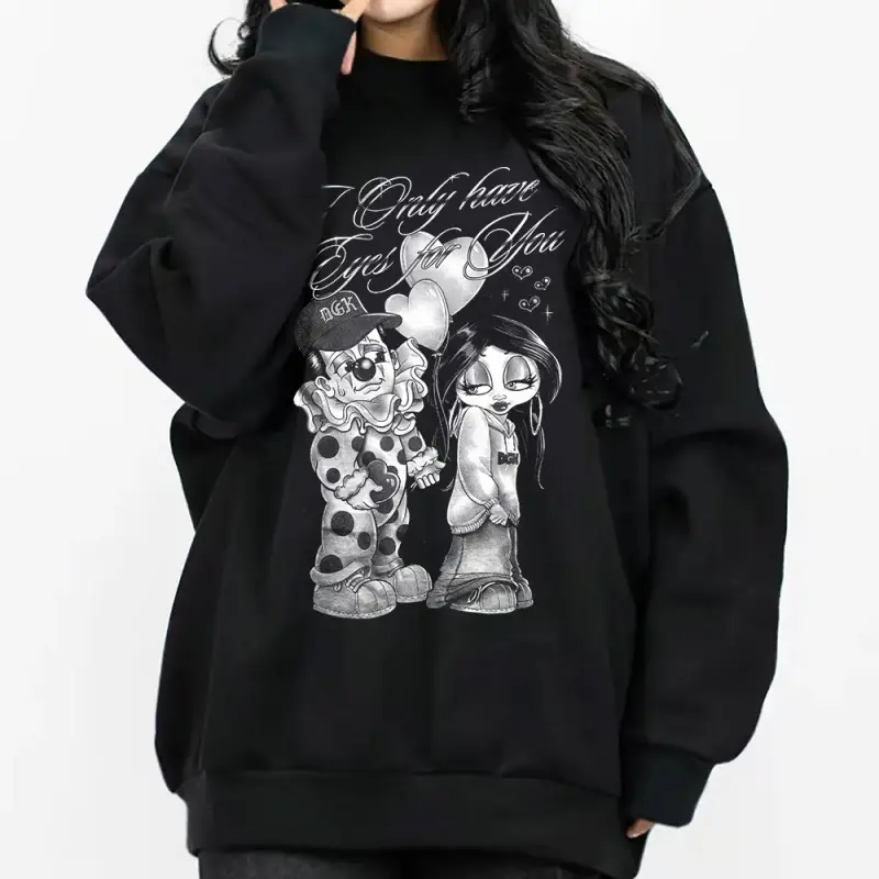 Men's Cotton Graphic Hoodie - Menswear Casual Oversized Unisex Pullover, Longsleeves Foldable Chicano Chicana Art Cholo Chola Streetwear Top, Vibrant Print Stays Urban Merch Sweatshirt