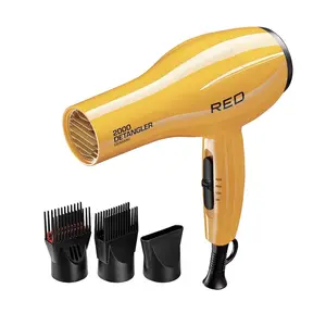 RED by KISS 2000 Ceramic Detangler Hair Dryer 3 Styling Attachments