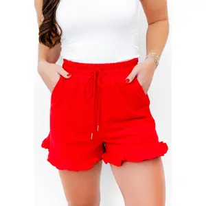 Frill N Chill Ruffle Hem Shorts