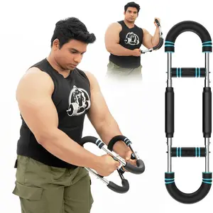 Twister Arm Trainer Chest Exerciser Strengthening Arm Muscles Men's Fitness Trainer Detachable Portable Spring Resistance Home Equipment 60-90 LBS