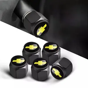 Metal Car Wheel Tire Valve Stem Caps Logo Rim Tyre For Chevrolet Trax Cruze Malibu Camaro Cavalier Equinox Orlando Car Accessories