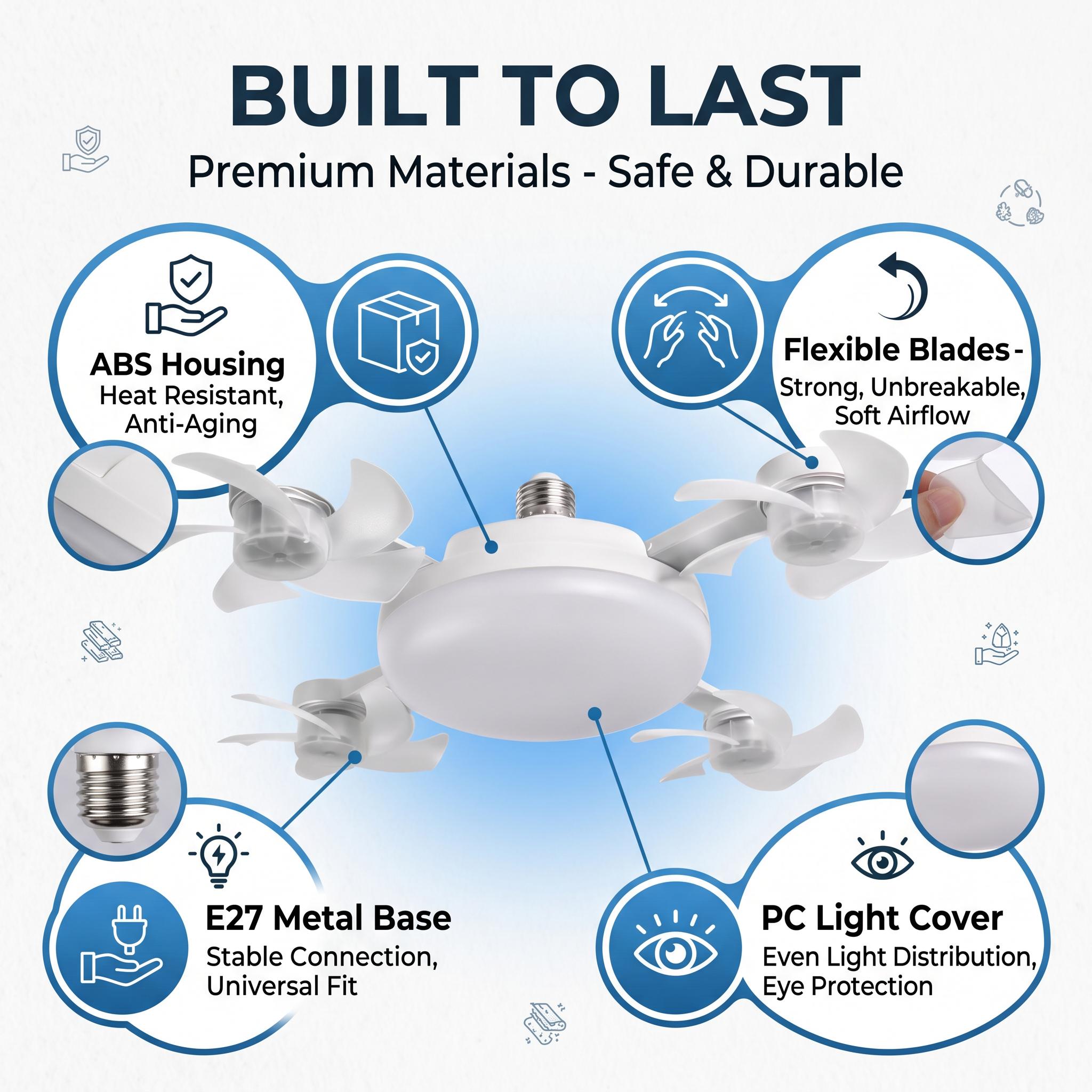 MREGB 2026 New E27 Socket Ceiling Fan Light - 2-in-1 Silent LED Fan with Remote Control, Energy-Saving Cooling & Lighting Combo for Home Bedroom summervibes tiktokshopbacktoschool MREGB 2026 New E27 Socket Ceiling Fan Light - 2-in-1 Silent LED Fan with Remote Control, Energy-Saving Cooling & Lighting Combo for Home Bedroom summervibes tiktokshopbacktoschool