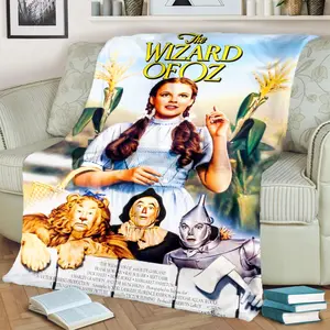 The Wonderful Wizard of Oz film10 patterned printed blanket, blanket for the living room, bedroom, office and lunch break, portable blanket suitable for all four seasons, holiday gift for family