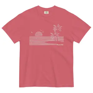 Lines | Watermelon | Unisex garment-dyed heavyweight t-shirt