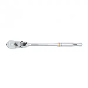 Gearwrench 0.375 in. Drive 90 Tooth Full Polish Locking Flex Head Teardrop Ratchet