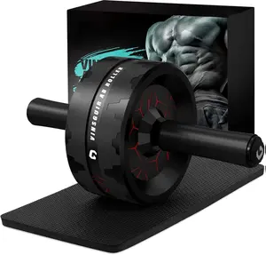 VINSGUIR Ab Roller Wheel, Abs & Core Workout Equipment for Home Gym with Knee Pad Accessories, Abdominal Wheel for Full-body Strength Training