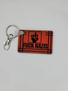 "Fuck Nazis" Keychain
