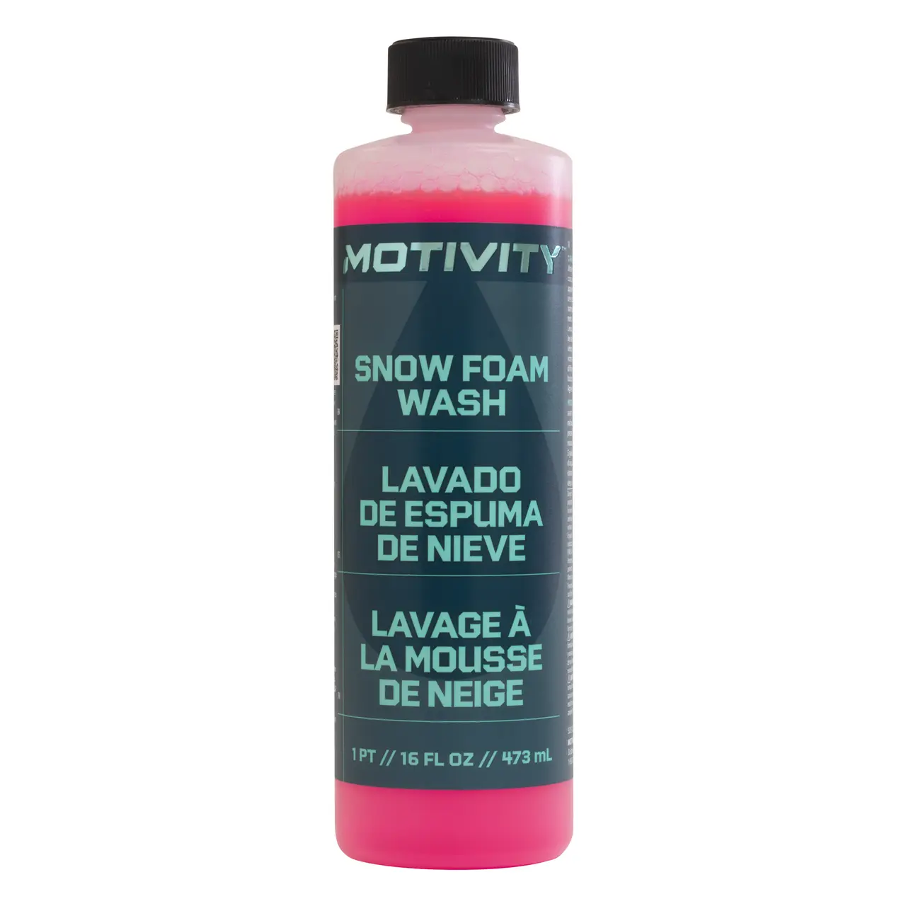 MOTIVITY Snow Foam Car Wash Soap, Concentrated Formula, Safe for Use on Cars, Trucks, Motorcycles, Powersports, RVs, Cherry Scented - 16 fl oz; Automobile Cleaner