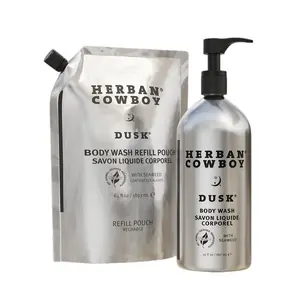Herban Cowboy Dusk Body Wash Pump and Refill Pouch Body Care Soap