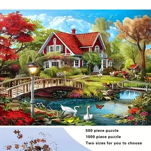 S&H 300/500/1000-piece adult jigsaw puzzles are high-quality, stress-relieving, and fun family games, making them the perfect gift for birthdays, Christmas, and Halloween; they are loved by puzzle enthusiasts. Suitable for the whole family to enjoy, with