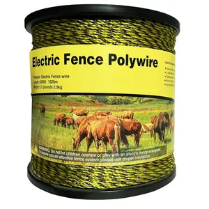 Upgraded Electric Fence Polywire 3366  1026 Meters,1/8 Diameter Portable Electric Fencing Polywires, 6 Stainless Steel Strands for Reliable Conductivity and  Resistant