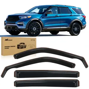 Nilight in Channel Window Deflectors for Ford Explorer 2020 2021 2022 2023 2024 Vent Window Visors, Rain Guards-4PCS Car Accessories Automotive Replacement Cover