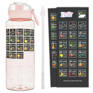 Belly Bottle Pregnancy Water Bottle Tracker – Gift for Expecting Moms (Pink)