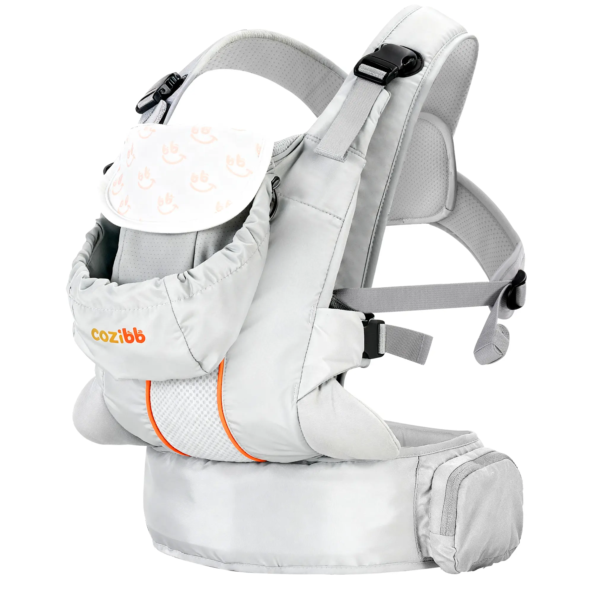 Ergonomic, breathable baby carrier; easy to wear with 3 adjustable settings; supports 7–40 lbs (3–18 kg); suitable for both boys and girls; portable design; an ideal gift for new moms (essential baby travel gear).backtoschool