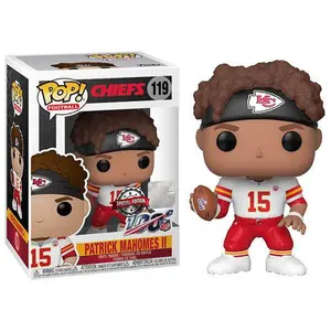 Funko Pop! Patrick Mahomes II White Jersey, Kansas City Chiefs, NFL 119 - Special Edition Exclusive Vinyl Figure in PopShield Protector