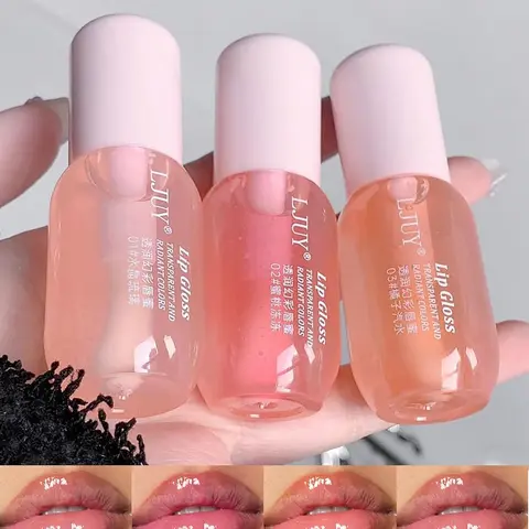 Lip Care 3-Piece Lip Gloss Set - Daily Makeup Non-Drying Moisturizer Formula, Hydrating Treatment for Radiant Glossy Pout with Light Swipe