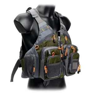 Unisex Multi-Functional Lifejacket Vests - Adjustable Size, Mesh Back, Multi-Pockets, Portable Floating Material, Detachable Design, for Outdoor Rock Fishing, Boat Fishing