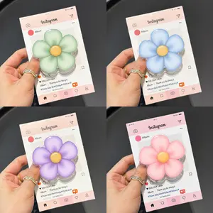 Pastel Flower MagSafe Grip - Magnetic Holder Phone & Kindle, Cute Floral Magnetic Pop Socket Kickstand, Aesthetic Gift for Her