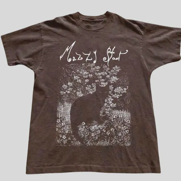 Mazzy Star Cat T-Shirt, 90s Alternative Rock Shirt, Hope Sandoval, Music, Unisex Tee Top