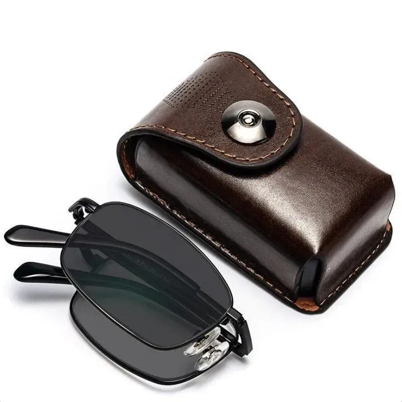 Intelligent Anti Blue Light Hyperopia Eyewear Photochromic Folding Presbyopic Glasses Progressive MultiFocus Reading Eyeglasses