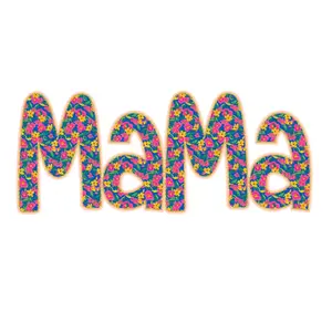 Floral Mama Direct To Film Print, DTF Print, Ready To Press Print For T-Shirts