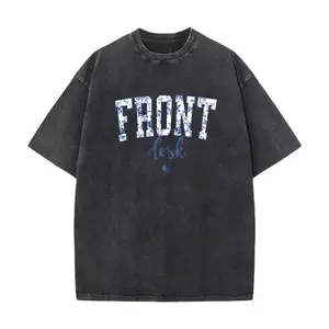 Front Office Floral T-Shirt  , Dental Receptionist shirt, School Secretary Front Desk, Dentist Office Cotton Crewneck