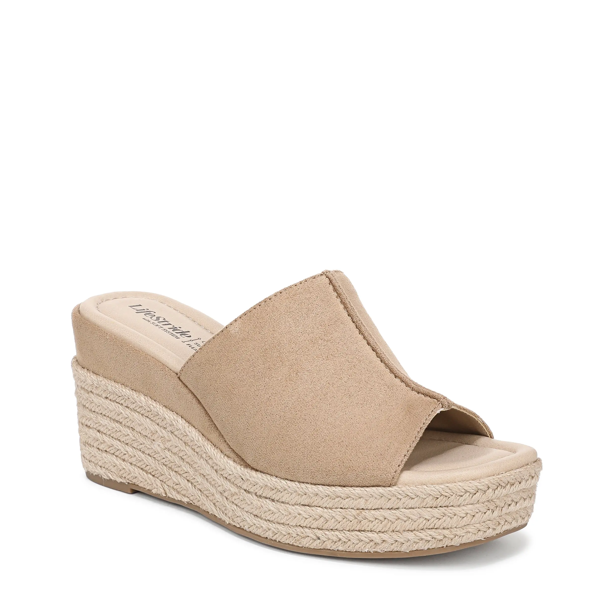 Lifestride Womens Haute Espadrille Wedge Sandal - Medium & Wide Width