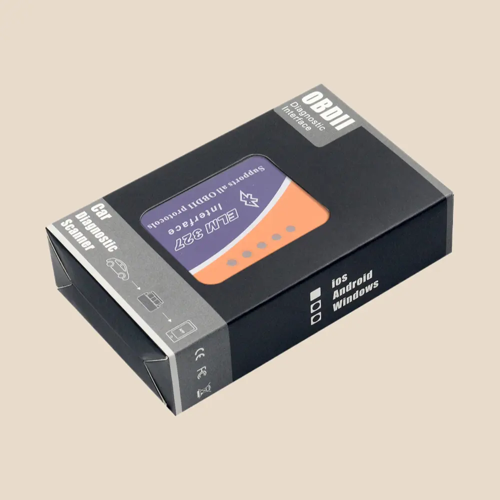 Bluetooth V2.1 ELM327 Low-Profile Durable Wireless OBD2 Scan Tool, Universal for Cars & Light Trucks, Easy-Install Plug-N-Play Real-Time Vehicle Health Data Reader