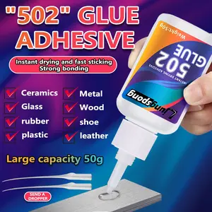 Fast-Drying Adhesive Glue, Multi-Purpose Home & Office Quick-Cure Glue, All Purpose Superglue, Ideal for Craft Projects and Repairs, Quick Curing, Ceramics, Wood, Metal, Plastic, Large Capacity, Instant Drying