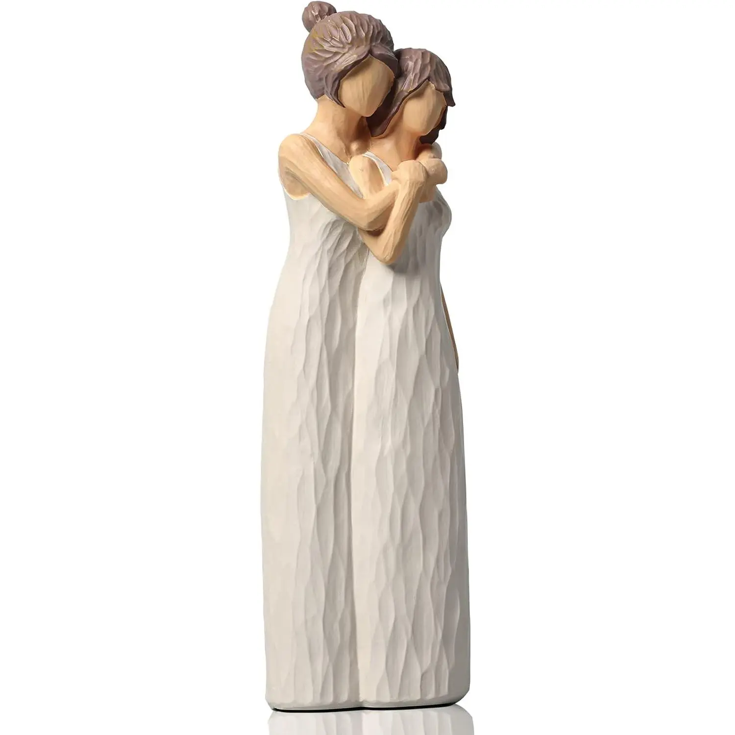 Mother Daughter Figurines Give Mom Gifts, Mother Daughter Hugging Figurines Bride Gifts, Meaningful Sentimental Gifts for Mom, for Mother's Day Bedroom Living Room Tabletop Shelf Decor Statue