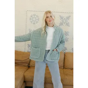 Kirstin Quilted Jacket-Sage