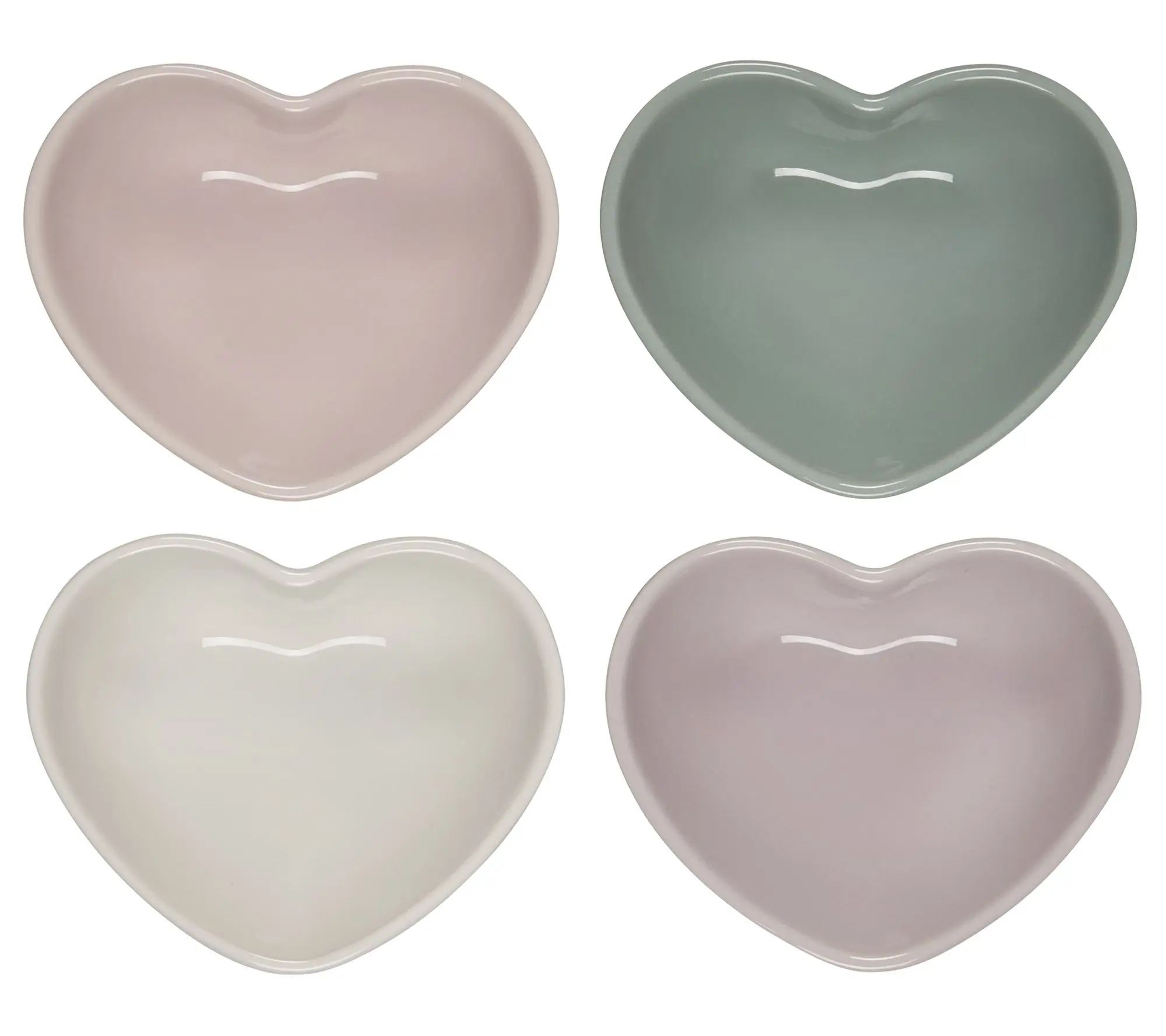 Le Creuset Set of 4 Mini Heart Bowls