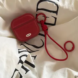 Magnetic Leather Earphone Case + Leather Strap, Compatible with Apple AirPods Pro 2/pro/4/3/2, Fashionable Women's Headset Cover