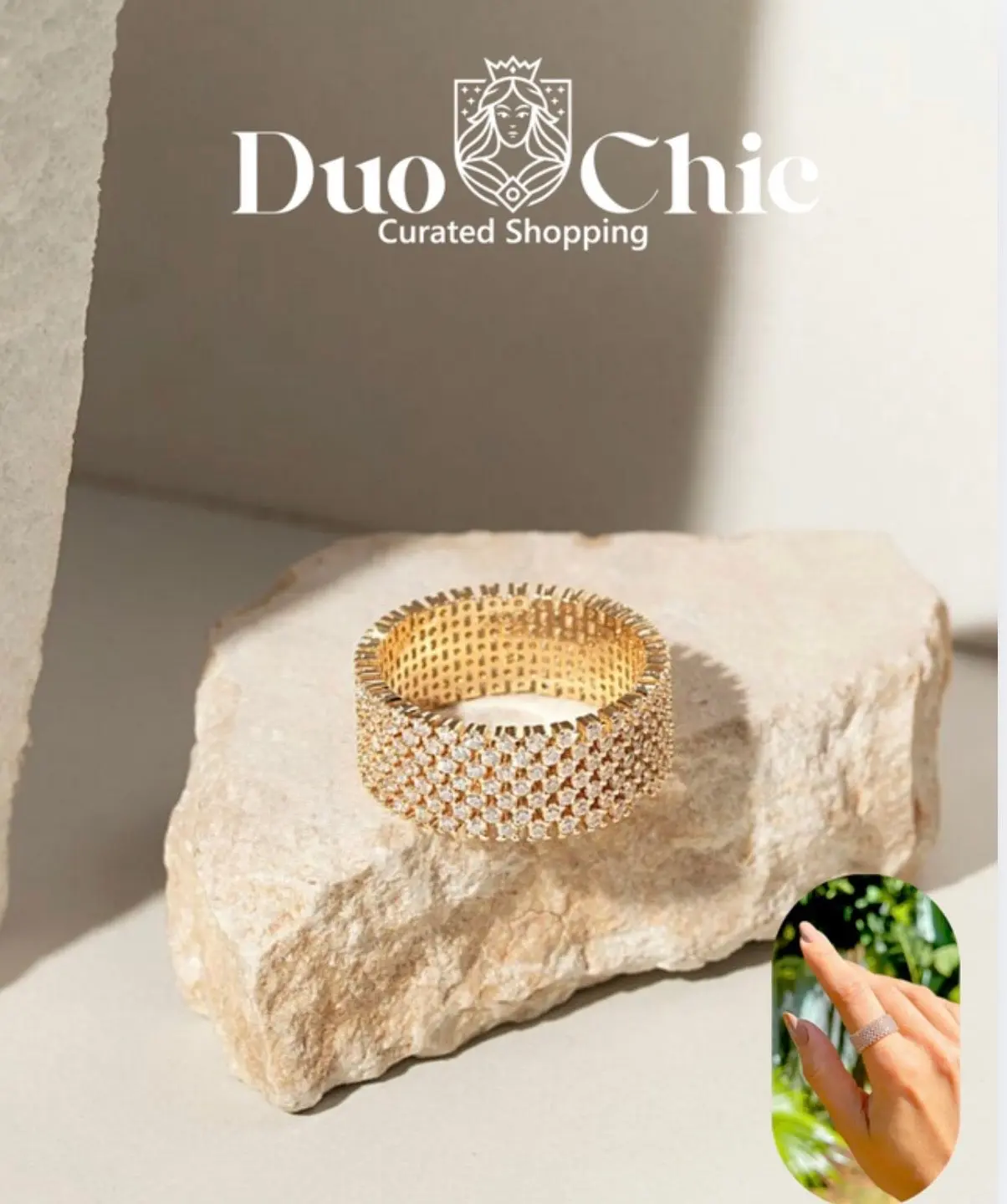 Golden Luxe Eternity Ring