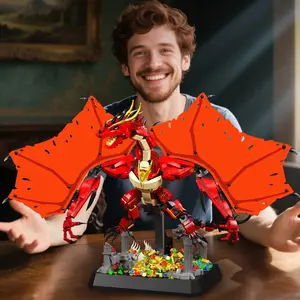 1736pcs Smaug Dragon Model Building Kit, Hobbit Legolas Toy for Boys, Birthday & Christmas Gift Idea, Creative Construction Playset