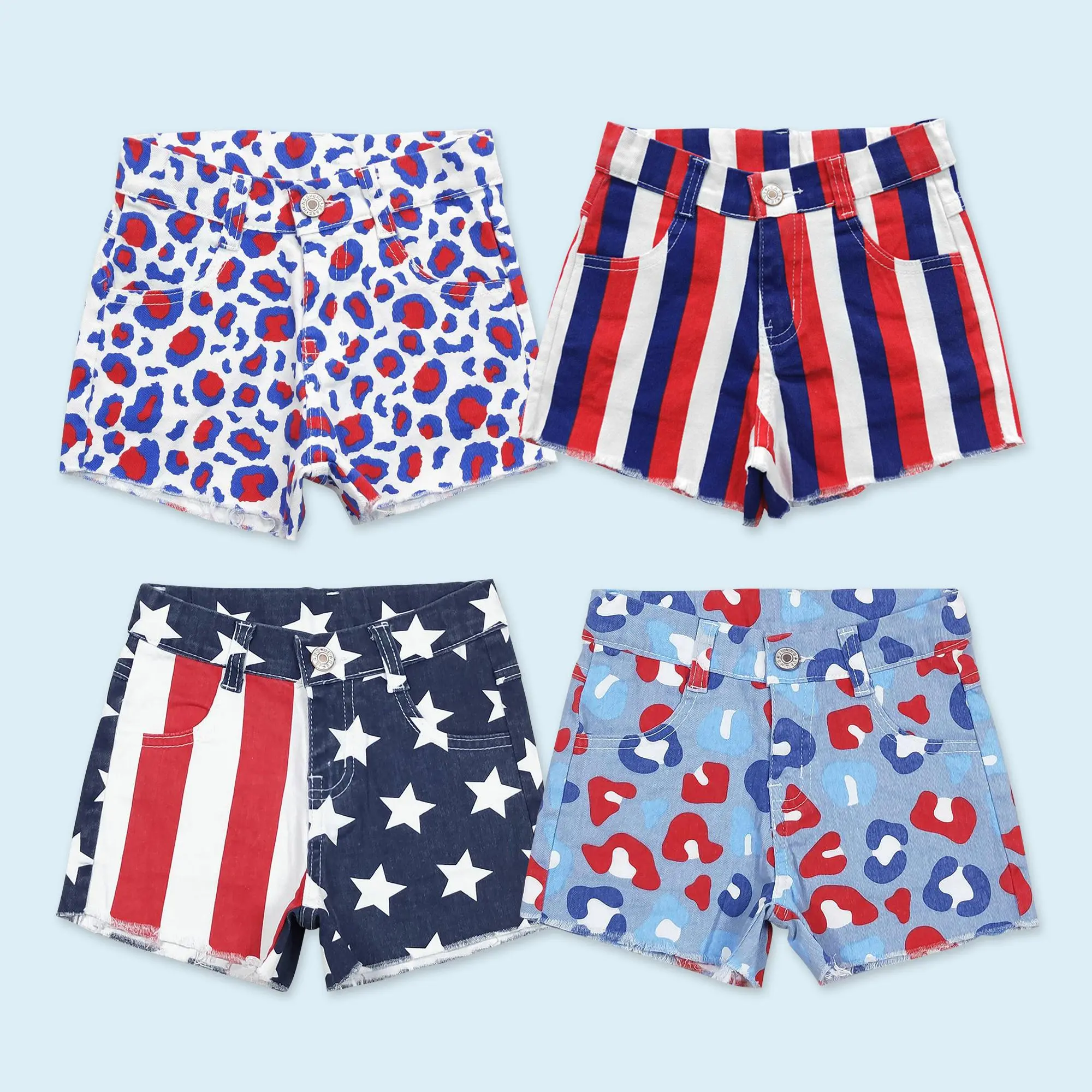 America girls kids July 4th jeans shorts America girls kids July 4th jeans shorts