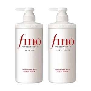 FINO Hair Care Set - Japanese Shampoo & Conditioner 550ml + 550ml | Revive Damaged Hair