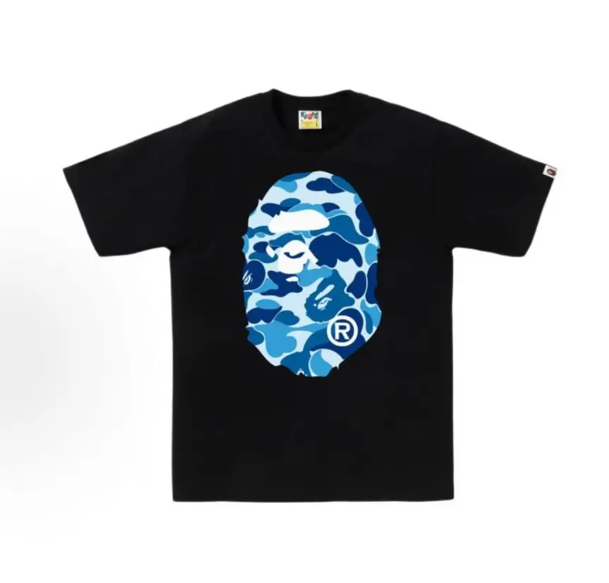 2023 A BATHING APE Color Camouflage Ape Head T-Shirt