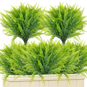 Artificial Boston Fern Plant, 22 Pcs/Set Faux Decorative Plants for Home, Wedding and Balcony, Home Decor Supplies and Garden Decorations