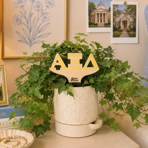 Alpha Xi Delta Letters Color Plant Stake
