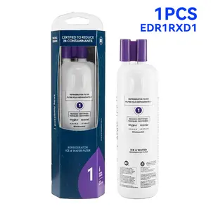 EDR1RXD1 Replacement for Water Refrigerator Filter 1, Whirlpool EDR1RXD1, W10295370A, Everydrop, WHR1RXD1, P8RFWB2L, P8WB2L, P4RFWB, 46-9930, 46-9081 , Single-Pack , Purple