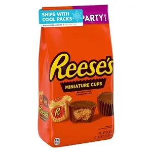 REESE'S Miniatures Milk Chocolate Peanut Butter Cups, Halloween Candy Party Pack, 35.6 oz Snack Bonbon