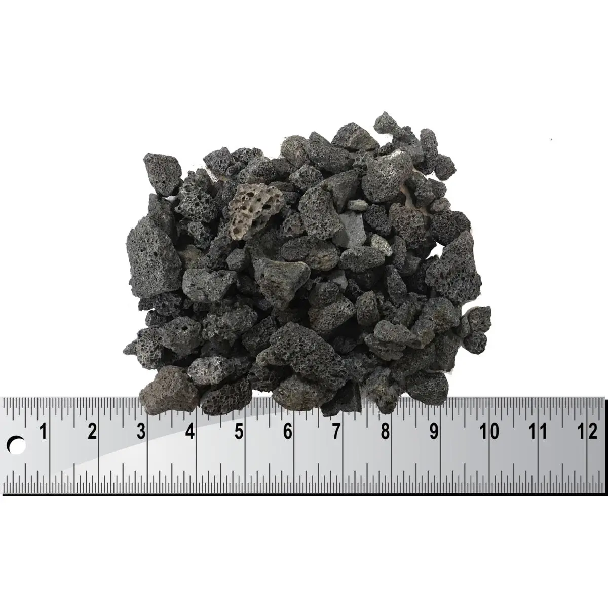 Dagan LR-1-50 Black Lava Rock Stone - 1 in, 50lb Bag, Low-Maintenance Decorative Fire Feature Media, Home Mold & Damp Proofing Supply Addition