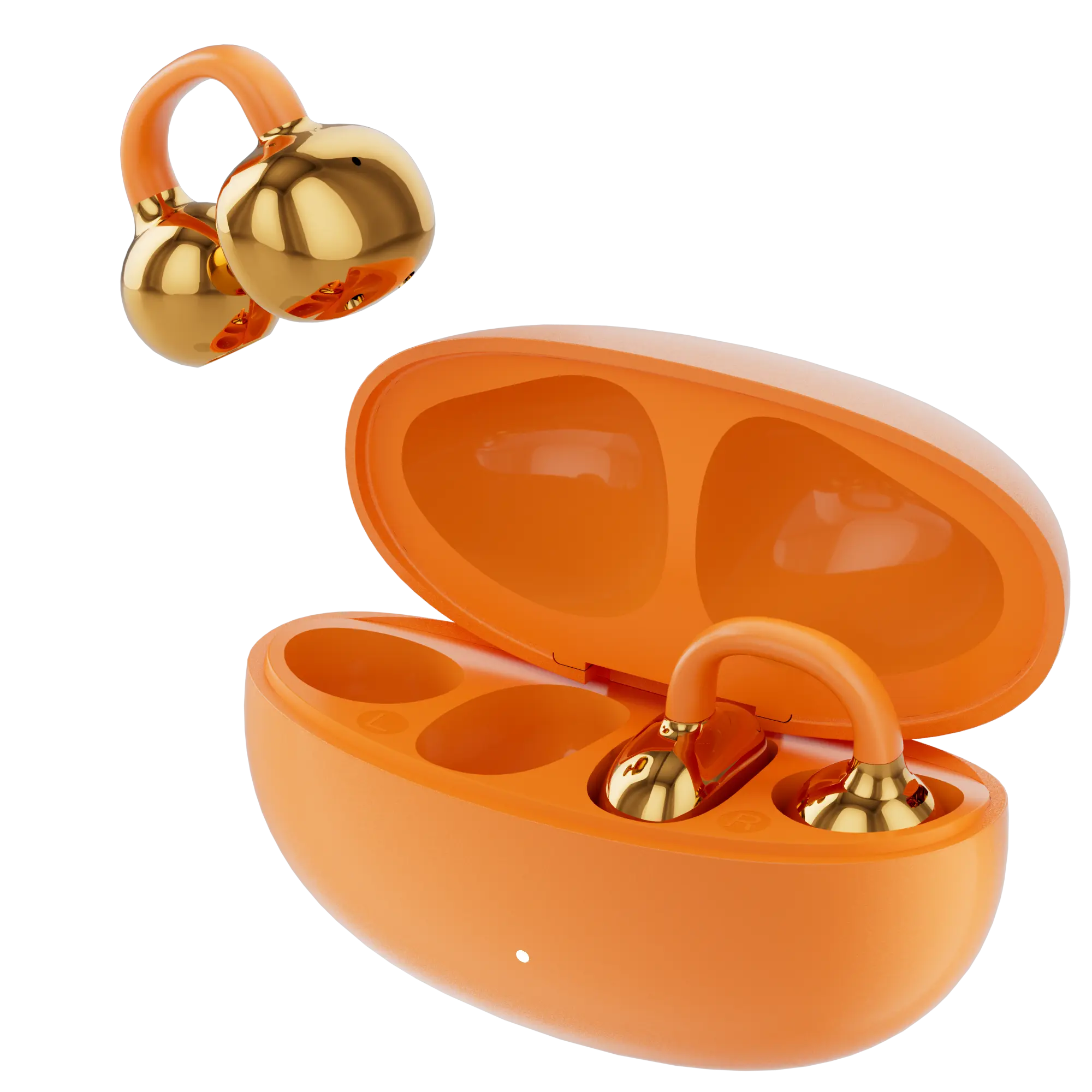 Wireless Earbuds Bluetooth Headphones, Clip-On Open Ear Design, Secure Non-Slip Fit, Painless All-Day Wear, Clear Calls, for Sports Running Gym Work & Daily Use